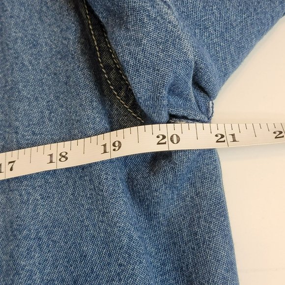 Chico's Design Denim Jacket, Women 1(Med), Cotton, Embroidered Embellishment EUC - Picture 8 of 10